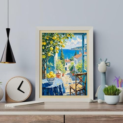 Beach Cute Lemons Paint by Numbers Kit for Adults Beginner (Without Frame) - Image 2
