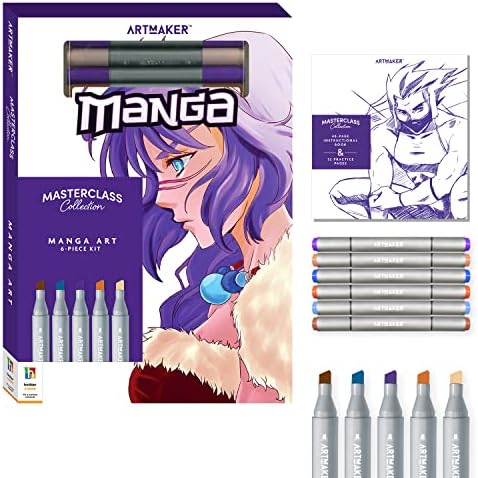 Hinkler Art Maker Masterclass Collection: How to Draw Manga Kit - Adults Drawing Kit – Draw Manga - Japanese Art - Drawing Stationary - Advanced Drawing Guide - Arts and Craft for Adults - Craft Kits by Hinkler