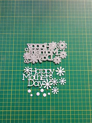 Scrapbooking Die-Cuts, Christmas Metal Cutting Dies for Card Making, Paper Craft Punch Template, Background Embossing Stencils, DIY Album Décor (Happy Mothers Day-11.9x6.5cm) - Image 6