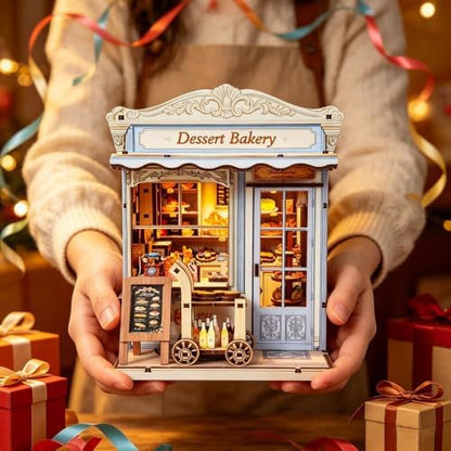 DIY Book Nook Kit, 3D Wooden Puzzle Miniature House Kit Adult, Bakery - Image 7