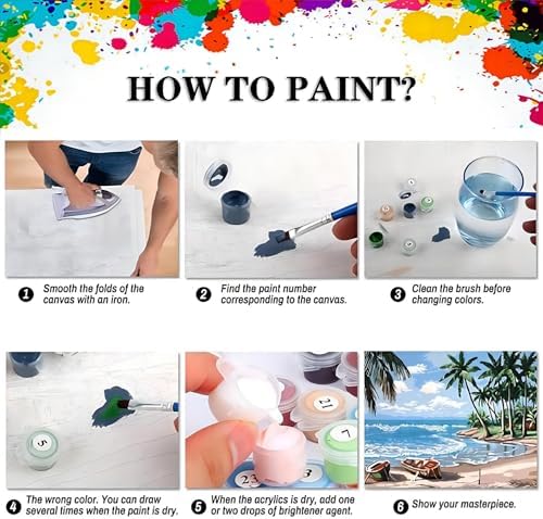 Moon Paint by Number for Adults, Paint by Numbers for Adults Beginner - Image 6