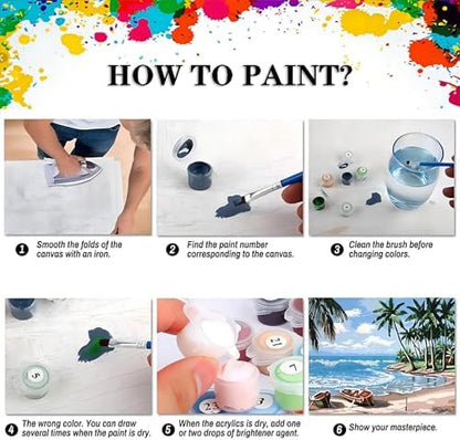 Moon Paint by Number for Adults, Paint by Numbers for Adults Beginner - Image 6