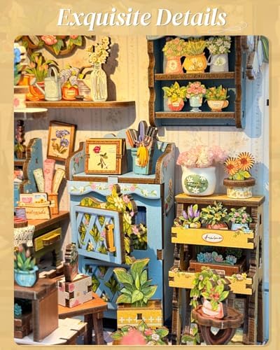 CUTEBEE Book Nook Kit - DIY Miniature House Dollhouse Kit for Adults - Image 4