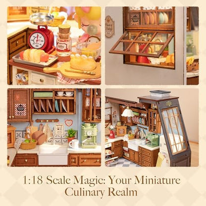 Rolife Baking Kitchen DIY Miniature House Kit with LED Lights - Image 3