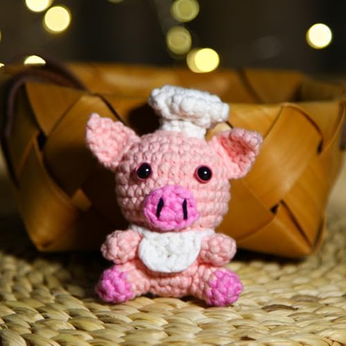 CrochetBox Pig Complete Crochet Kit for Beginners, Easy Craft for Adults - Image 7