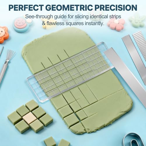 19-Piece Polymer Clay Tool Set, Roller and Cutters for Beginners & Crafters - Image 4
