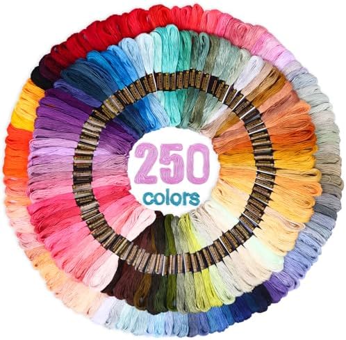 LOVIMAG Embroidery Thread 250pcs Friendship Bracelet String Floss Kit Yarn by LOVIMAG