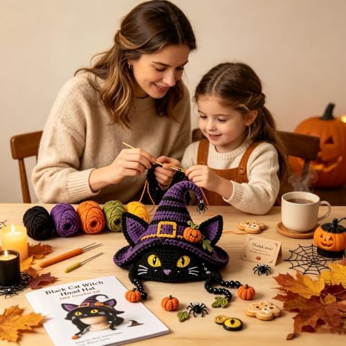 Fantasy Hood Hat DIY Crochet Kit Series for Beginners (Cat) - Image 5