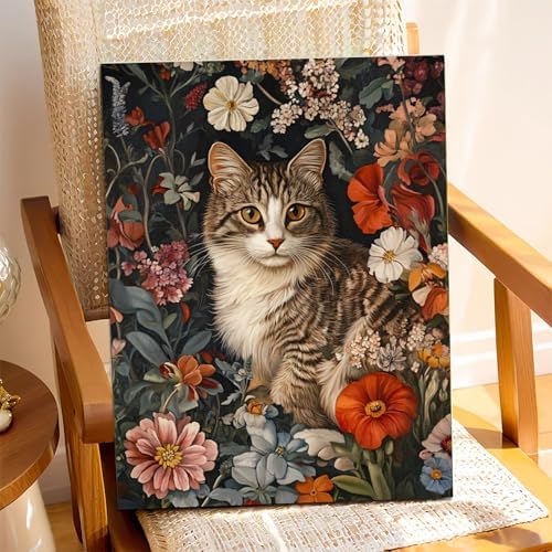 XTCIXAL Paint by Numbers Kit for Adults, Cat, 16X20 Inch - Image 2