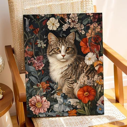 XTCIXAL Paint by Numbers Kit for Adults, Cat, 16X20 Inch - Image 2
