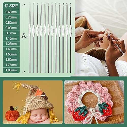 Aeelike Crochet Kits for Beginners with Yarn, Green - Image 5