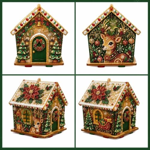 Christmas Diamond Pearl Painting Suncatcher Kit Christmas Ornaments 2026 (Style-E) - Image 4