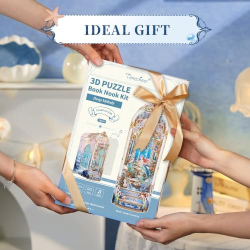 Tonecheer Book Nook Kit DIY Miniature House Wooden 3D Puzzle - Deep Melody - Image 6