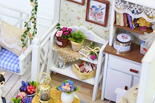 DIY Miniature Dollhouse Kits - Wooden Mini Model House with LED Lights, Tiny Furniture & Accessories – Craft Building Kits for Teens & Adults (Kitten Diary) – Birthday Valentine's Gift - Image 5