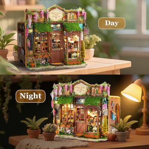 Miniature House Kit, Dollhouse Kit, Miniature Kit, DIY Mini House Building Kit for Adult Teen, Fairy Tale Wonderhouse Dollhouse Shop - Image 5