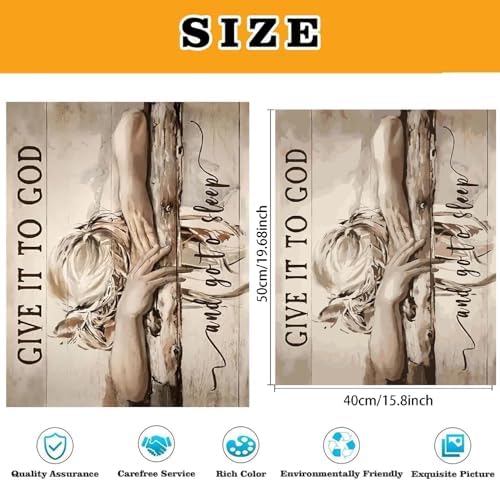 Christian Woman Paint by Numbers Kit for Adults Beginner (Without Frame) - Image 4