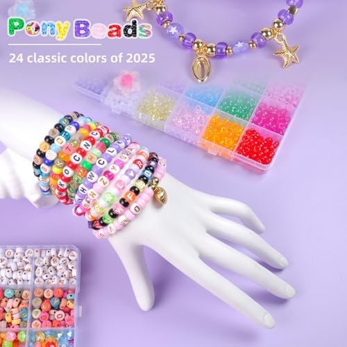 OCCALONG 6 Box Set Friendship Bracelet Making Kit - 13000 Pcs, DIY Jewelry Making Set - Includes Clay, Seed, Pony Beads, Charms, and String - Image 5