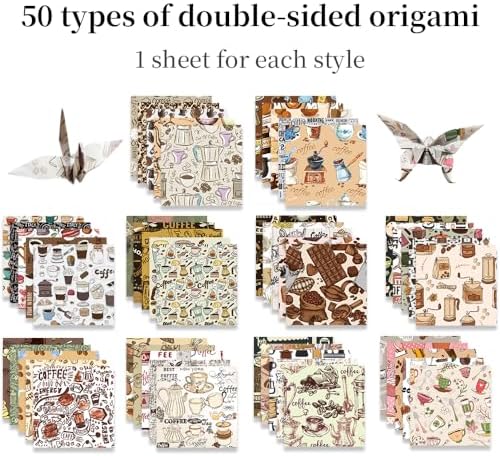 6x6" Origami Paper,50Sheets Double Sided Colored Paper,Square Craft Paper - Image 3