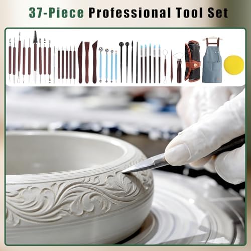 450W 14" Electric Pottery Wheel with LCD Panel Adjustable Speed Foot Pedal,Detachable Basin,Heighten Desk Legs,Clay Toolfor Kids, Adults, Beginners, Home DIY & Professional Pottery Making - Image 4