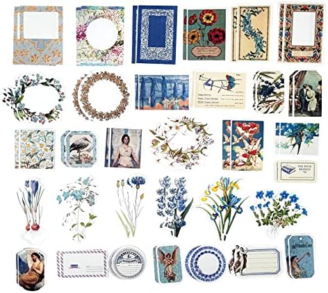 Esweny 200PCS Vintage Scrapbooking Supplies Kit for Journaling, Scrapbook Sticker Paper Pack for Junk Journal Planners Aesthetic Cottagecore Room Decor Wall Art Collage Album - Image 5