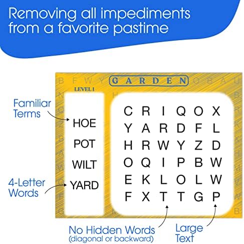 Keeping Busy Word Search 1 Dementia Activities for Seniors | Alzheimer Products for Elderly Patients | Fun Memory Game Toy & Cognitive Brain Puzzle for Senior Citizens w/Memory Loss or Alzheimers - Image 3