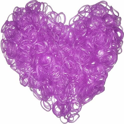 Loom Rubber Band Refill, Luminous Purple 900 Pcs. by Yowamho