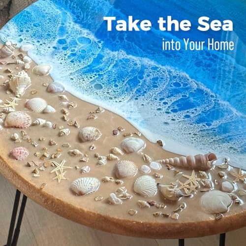 68OZ Crystal Clear Epoxy Resin Kit, Self Leveling, No Bubbles, Not Yellowing Epoxy Resin for Molding & Casting, Jewelry Making, DIY, Crafts, Countertops, River Tables, Wood Surfaces - 34OZ ×2 - Image 4