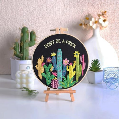 Louise Maelys Cactus Embroidery Kit for Beginners Plant Gift DIY Craft - Image 5