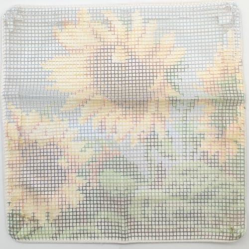 Howie's Latch Hook Kit, DIY Sunflower Pillow Crochet Yarn Kits for Adults, Color Preprinted Pattern Embroidery Sofa Cushion Cover (Sunflower, 16.93 x 16.93 inch) - Image 3