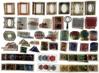 Esweny 200PCS Vintage Scrapbooking Supplies Kit for Journaling, Junk Journal Planners Aesthetic Cottagecore Room Decor Wall Art Collage Album(Artistic) - Image 6