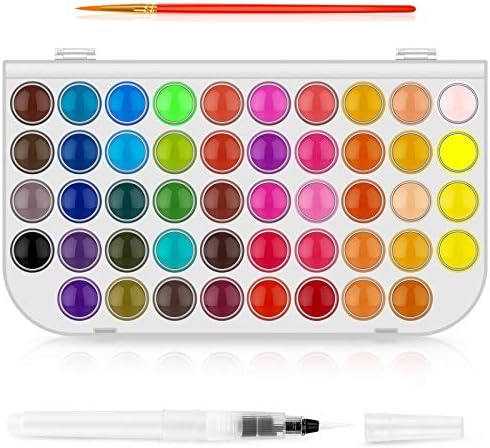 Taotree 48 Colors Watercolor Paint Set for Kids Adults Artist Painting by Taotree