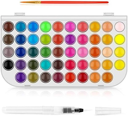 Taotree 48 Colors Watercolor Paint Set for Kids Adults Artist Painting by Taotree