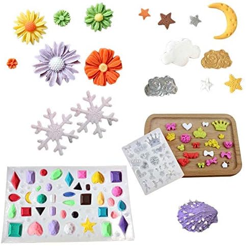 2 Part Crystal Clear Epoxy Resin Jewelry Making Kit with 12 Molds 60+ Shapes + 28 Liquid Pigment (13 Solid Color 15 Pearlescent Metallic Effect), with 2 Mixing Cups + Sticks + Tweezers - Image 4