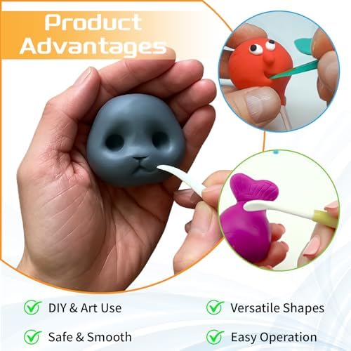 VYNFLICK 20pcs Clay Tools, Pottery Carving Tools, Practical Polymer Clay Sculpting Tools Kit, Air Dry Clay Tools Set for Adults, Pottery Craft, Sculpting,Modeling,Shaping - Image 4