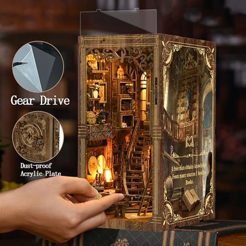 OZJAY Book Nook Kit, Books Collection 3D Wooden Puzzles for Adults - Image 4