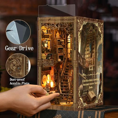 OZJAY Book Nook Kit, Books Collection 3D Wooden Puzzles for Adults - Image 4