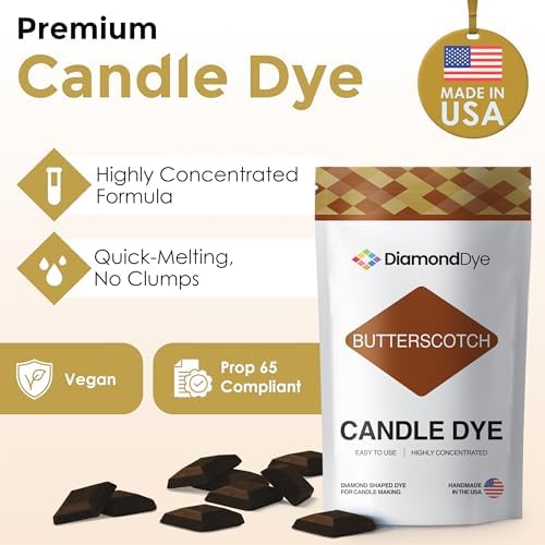 Butterscotch Candle Dye Chips, Soy & Paraffin Candle Making, 50 Pack - Image 2