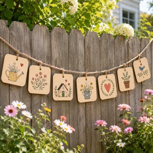 25PCS Wood Squares for Crafts, 4" Unfinished Wood Plaques - Image 4