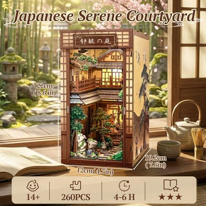CUTEBEE Book Nook Kit - DIY Miniature House 3D Puzzle Craft for Adults - Image 2