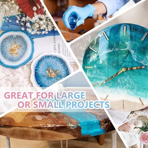 KISREL 2 Gallon Epoxy Resin Kit, No Yellowing Crystal Clear Resin for Art - Image 5