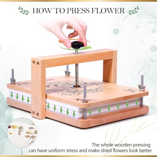Aboofx Large Flower Press Kit, 11.8" x 8.3" 6 Layers - Image 4
