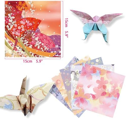 6x6" Origami Paper,50Sheets Double Sided Colored Paper,Square Craft Paper - Image 2
