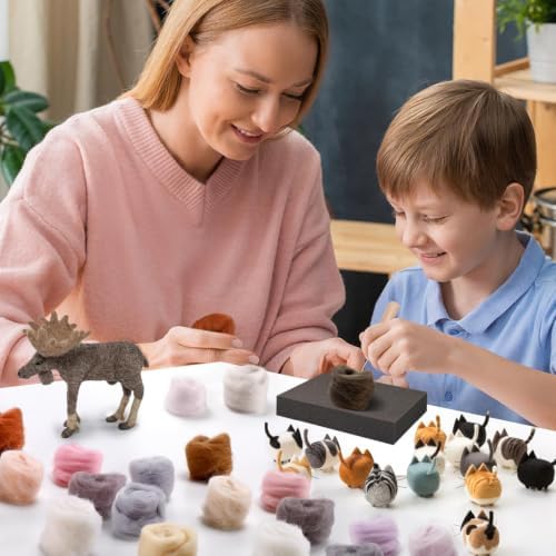 Biggun 72pcs 7.6 oz Needle Felting Wool - Image 4
