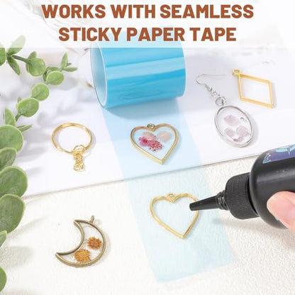 Gartful 60PCS Open Bezels for Resin Jewelry Making, Earring Making Kit, Geometric Frame Charms for Pendants, Earrings, Necklaces, DIY Crafts, 10 Styles - Image 5