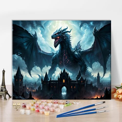 TUMOVO Dragon Paint by Number Kit for Adults by TUMOVO