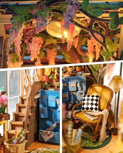 Rolife Book Nook Kit Garden House Snap-Fit 3D Wooden Puzzles for Adults - Image 3