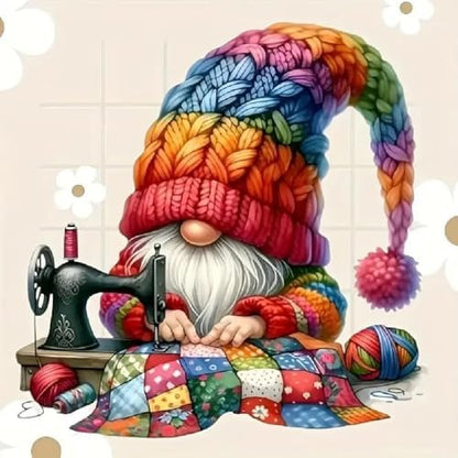DYAIANGMU Gnome Stamped Cross Stitch Kit for Adults 13.7x13.7 inches by Unknown