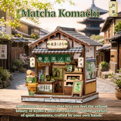 CUTEBEE 3D Wooden Puzzle Miniature House Kit for Adults, DIY Craft Gift - Image 4