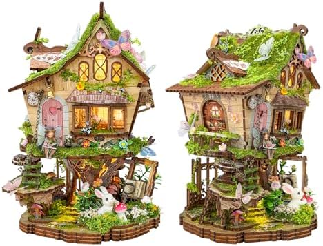 YSWOOD WORLD DIY Miniature House Kit for Adults, Mini House Kit with LED by Unknown