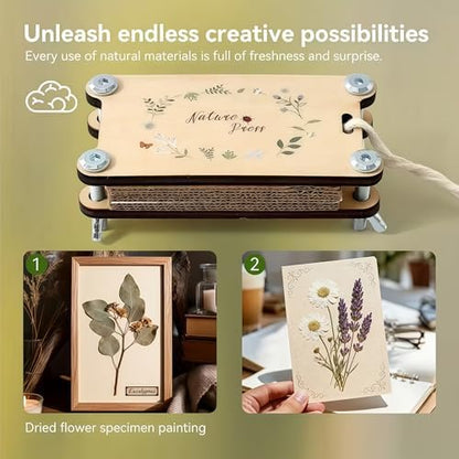 Baroce Mini Flower Press Kit, Flower Pressing Craft kit for Flowers Drying - Image 4